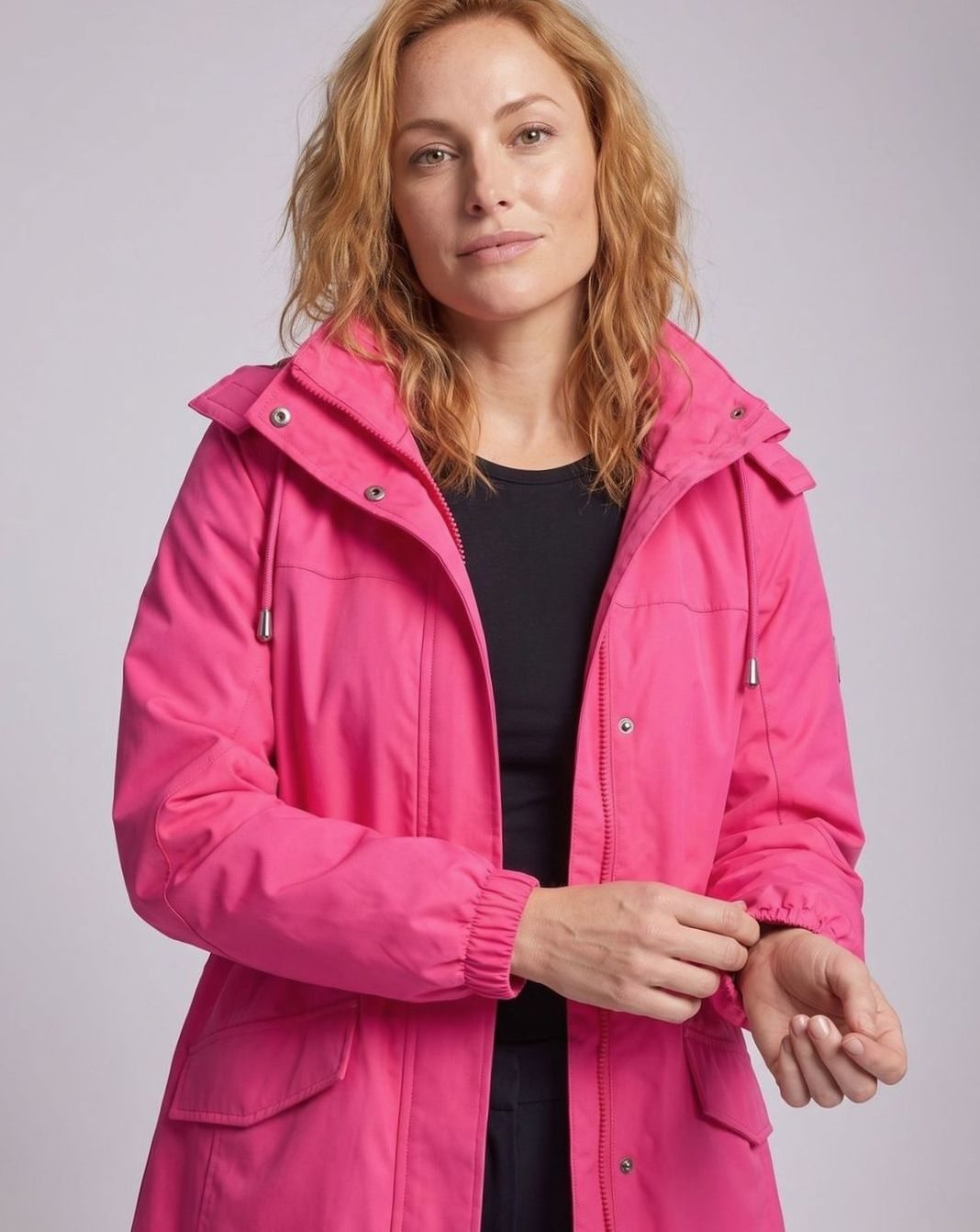 Evelyn | Women's Water-Resistant Hooded Drawstring Parka Coat