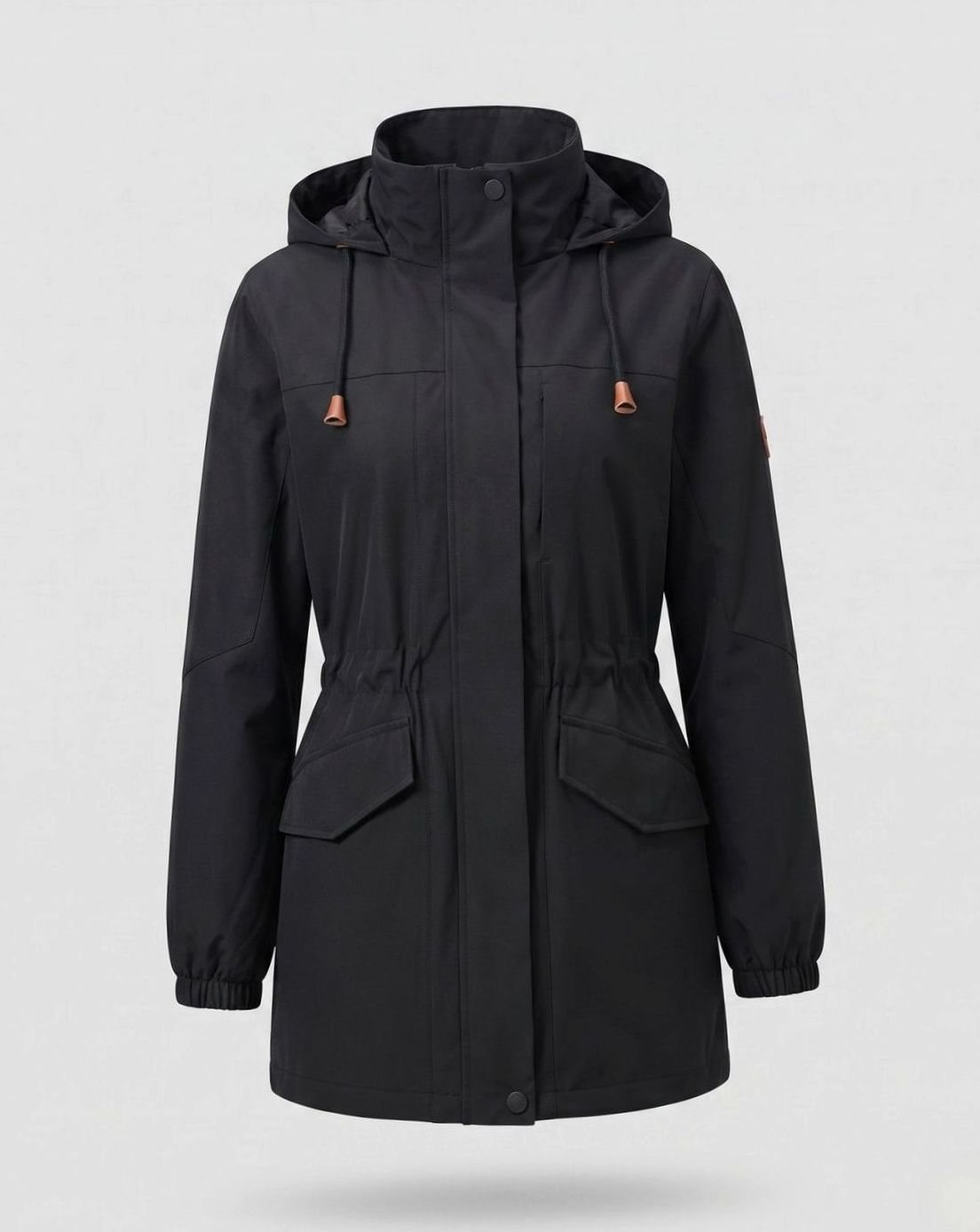 Evelyn | Women's Water-Resistant Hooded Drawstring Parka Coat