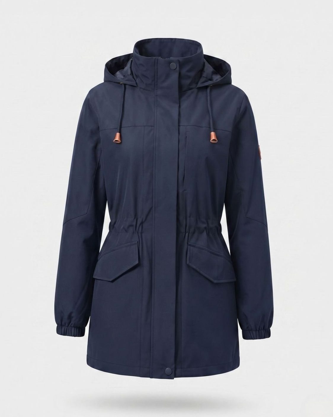 Evelyn | Women's Water-Resistant Hooded Drawstring Parka Coat