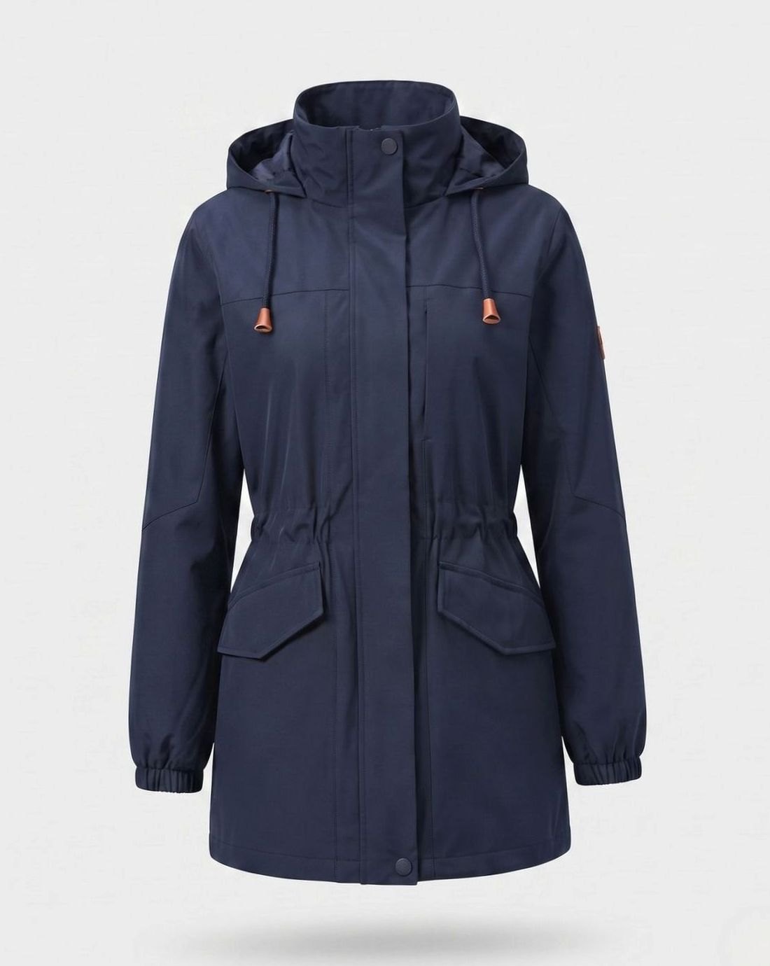 Evelyn | Women's Water-Resistant Hooded Drawstring Parka Coat