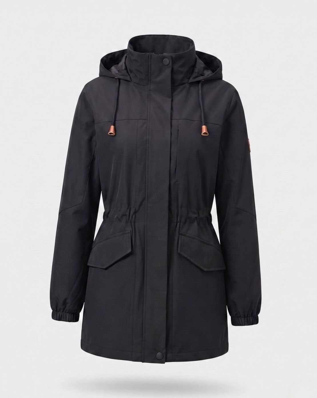 Evelyn | Women's Water-Resistant Hooded Drawstring Parka Coat