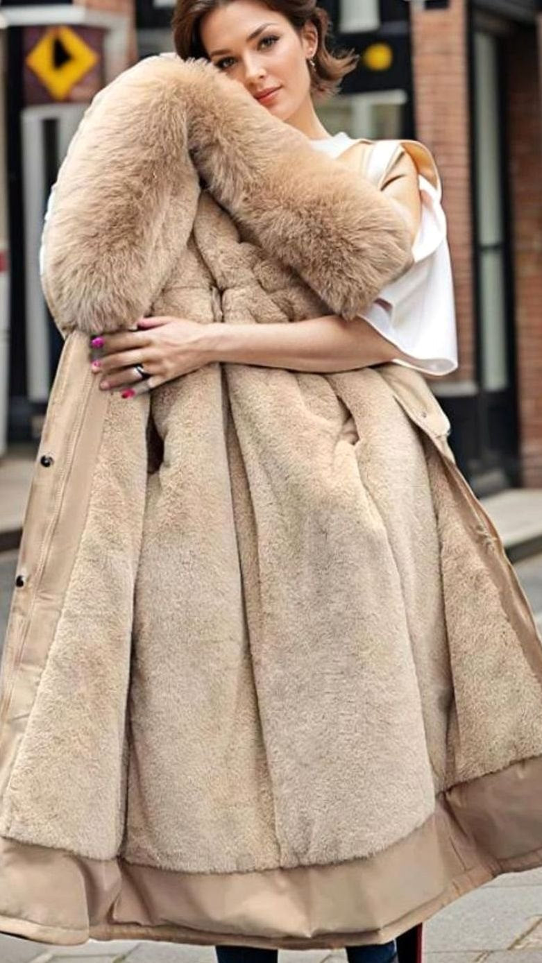 Sophia | Women's Waterproof Insulated Winter Parka Faux-Fur Hood Coat