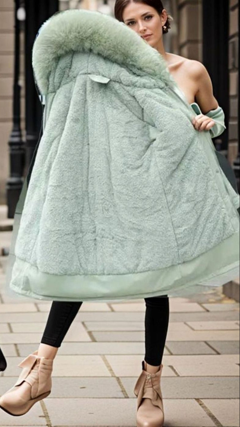 Sophia | Women's Waterproof Insulated Winter Parka Faux-Fur Hood Coat