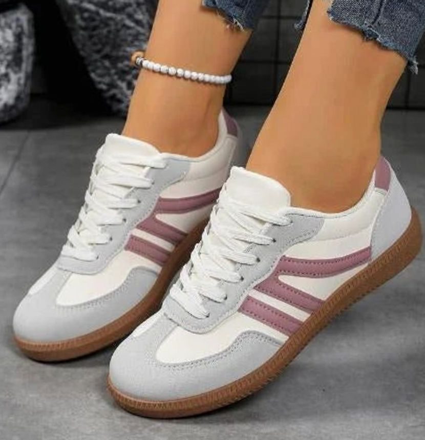 Mia | Women's Wide Toe Box Orthopedic Lace-Up Sneakers